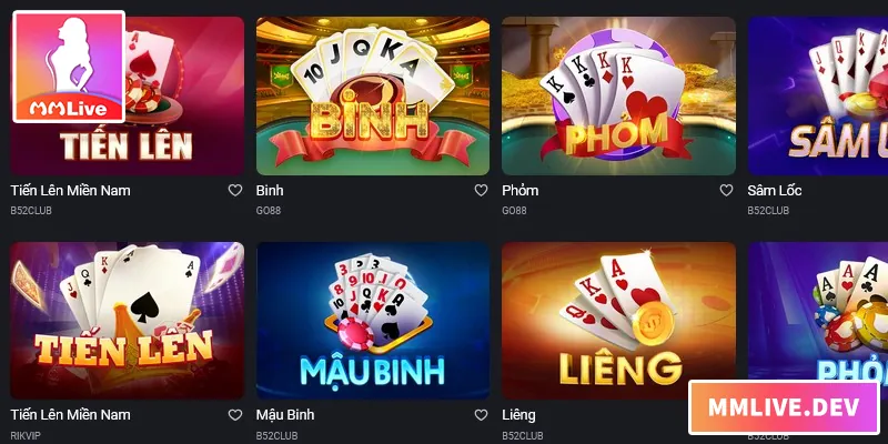 Game bài MMLIVE là trò chơi trực tuyến hấp dẫn, an toàn